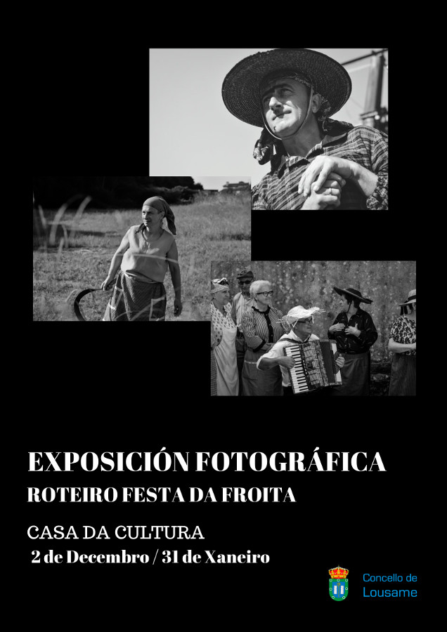 A Casa da Cultura de Lousame acolle ata o 31 de xaneiro unha exposición fotográfica da primeira edición da Festa da Froita