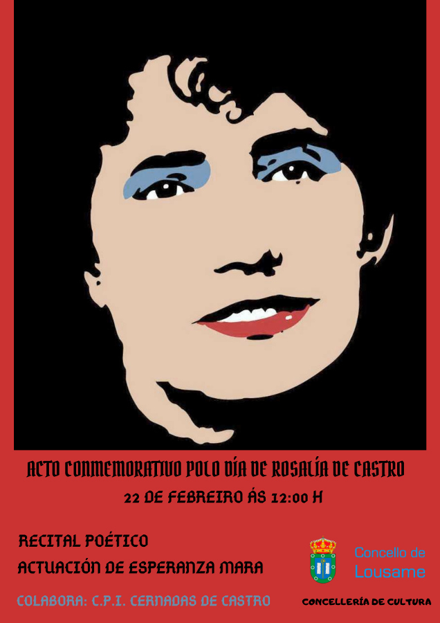 Acto conmemorativo polo día de Rosalía de Castro