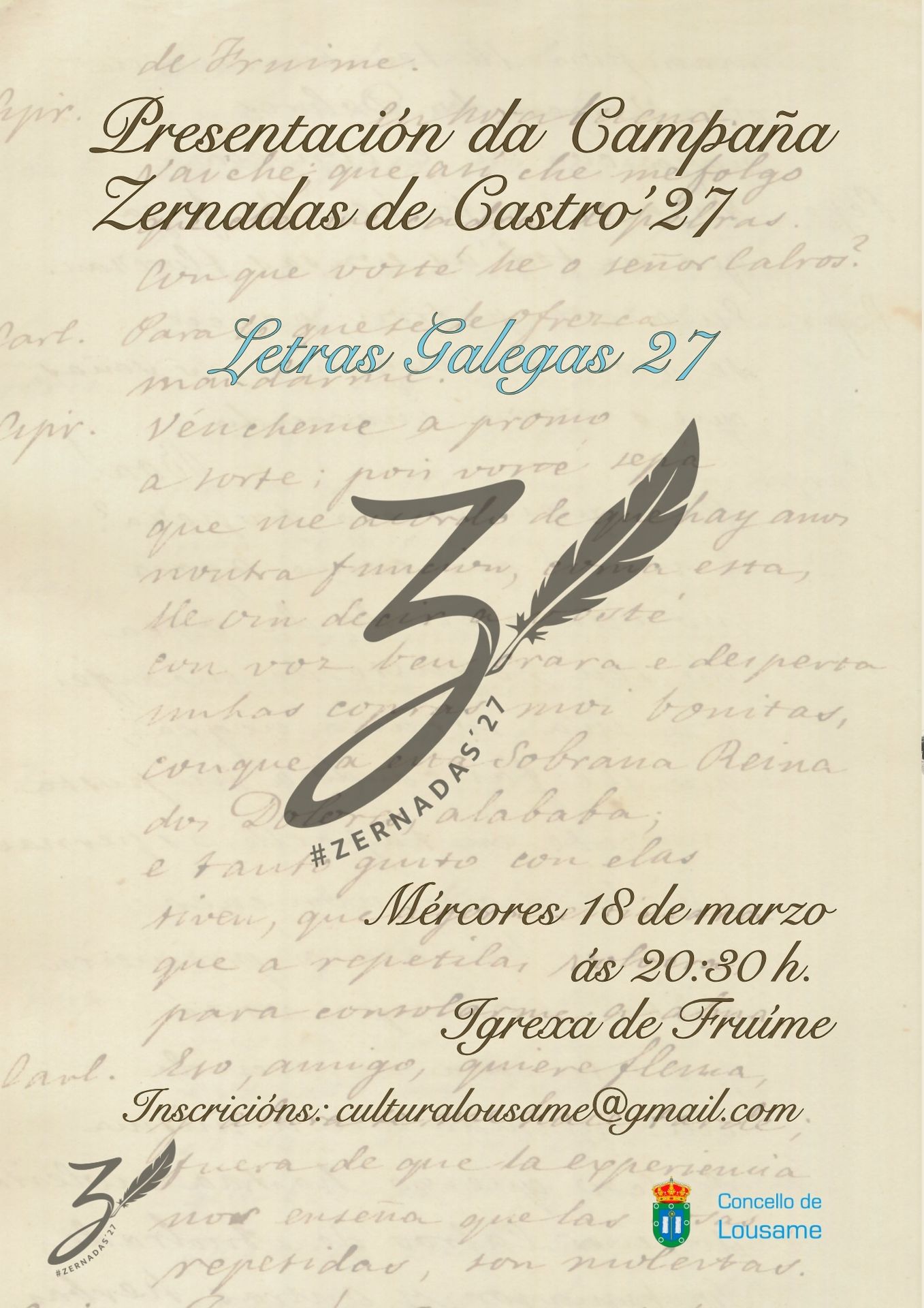 Actos de Conmemoración para postular a D. Diego Antonio Zernadas ás Letras Galegas 2027