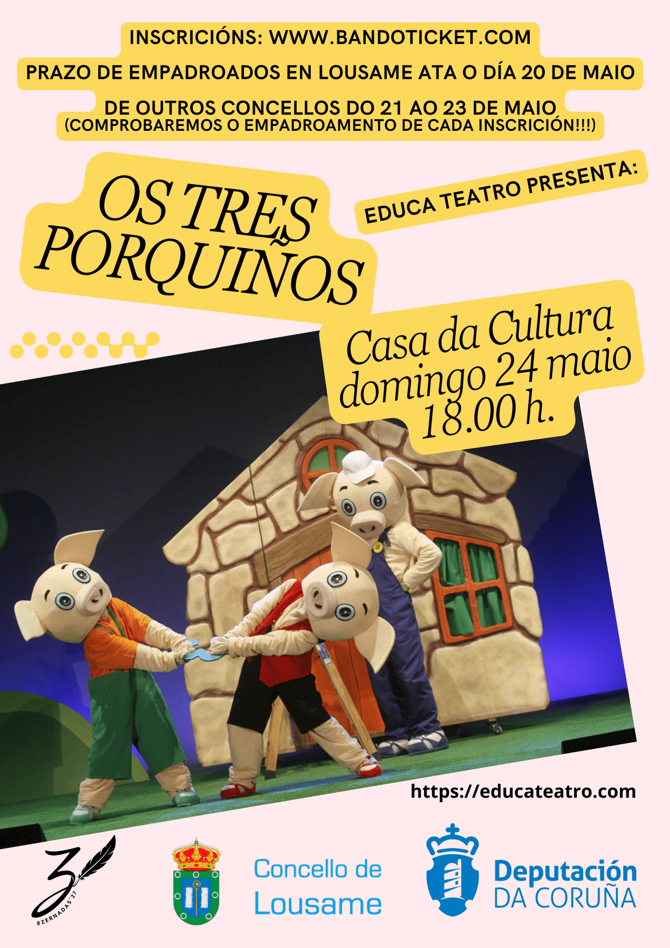ESPECTÁCULO INFANTIL OS TRES PORQUIÑOS