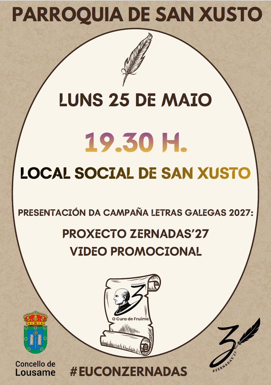 Presentación da campaña Letras Galegas 2027: Proxecto Zernadas '27 video promocional